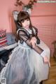 Coser@蠢沫沫 (chunmomo) Vol.041: 黑透明女仆 (44 photos) P10 No.330131